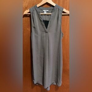 H&M Black and White Zigzag Sleeveless Dress